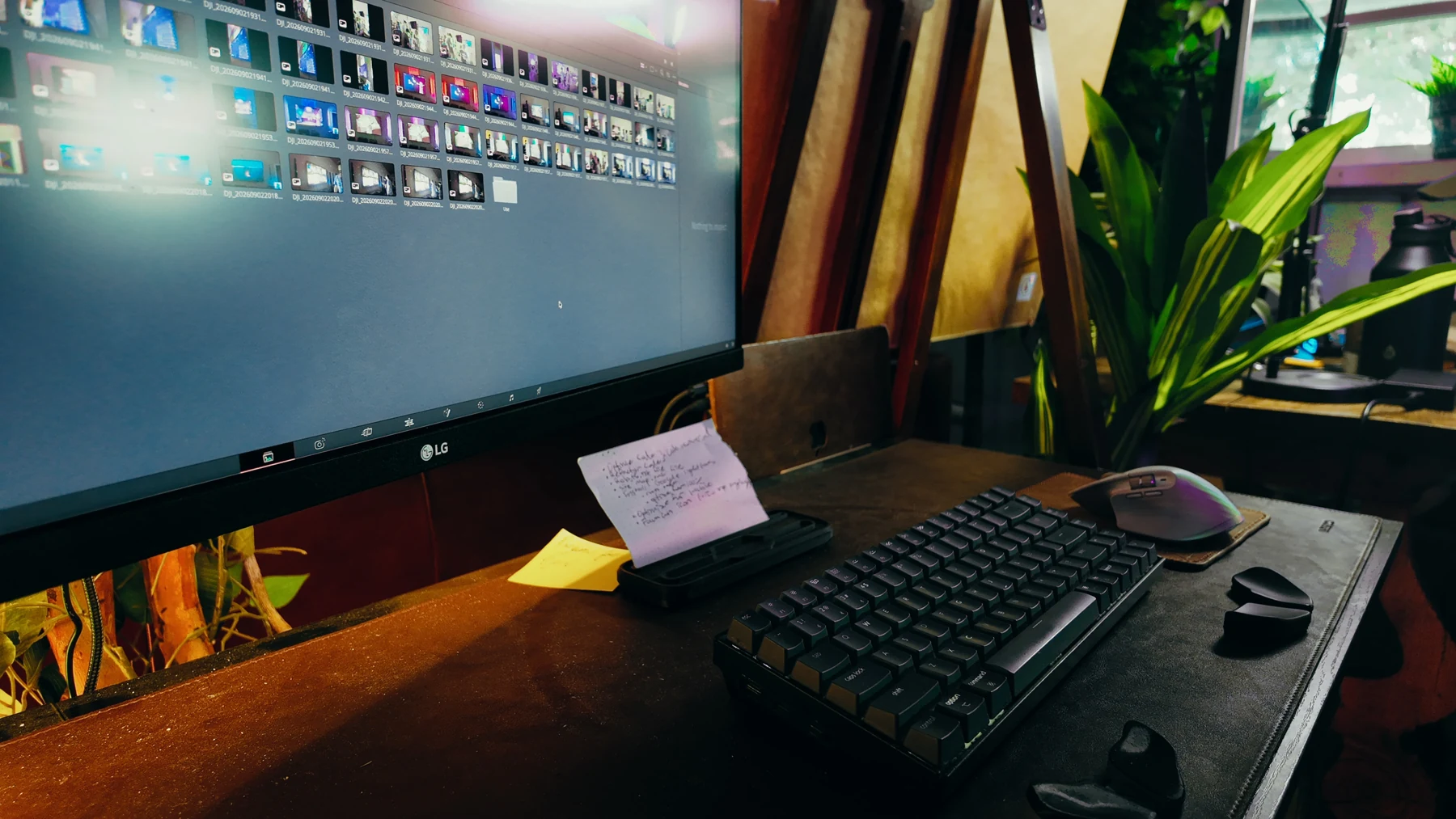 A video editing workstation in the Kingdom Labs workshop.
